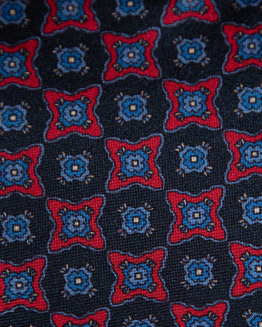 Cravatta Rosso e Blu Fantasia