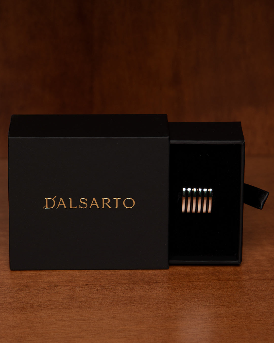Gemelli Rettangolari Color Argento e Nero