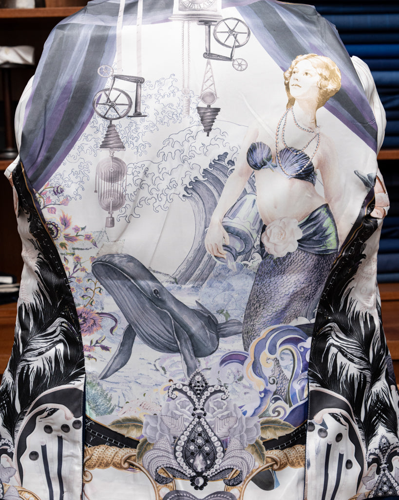 Bernini Light Blue Herringbone Jacket