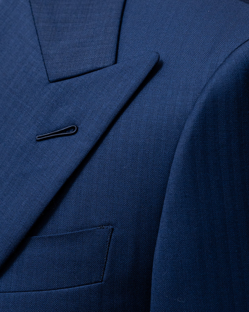 Bernini Light Blue Herringbone Jacket