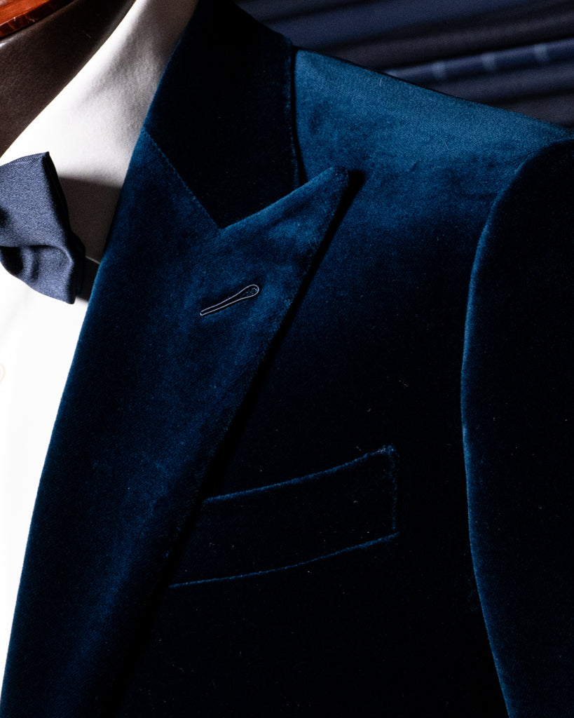 Giacca Bernini Velluto Blu