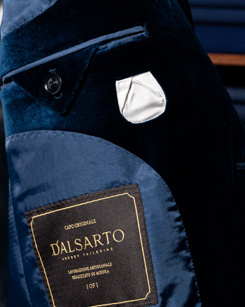 Giacca Bernini Velluto Blu