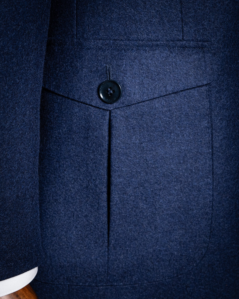 Avio Blue Cashmere Blend Jacket 