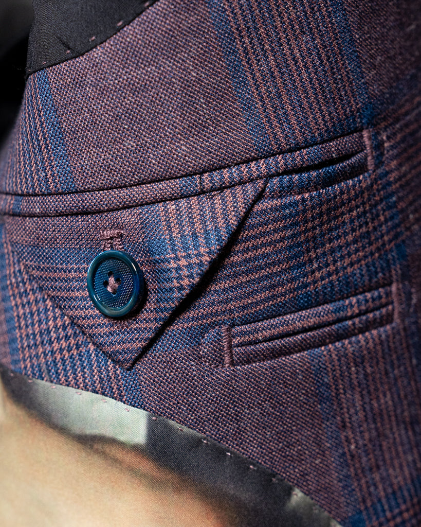 Canova Glencheck Mauve Jacket 