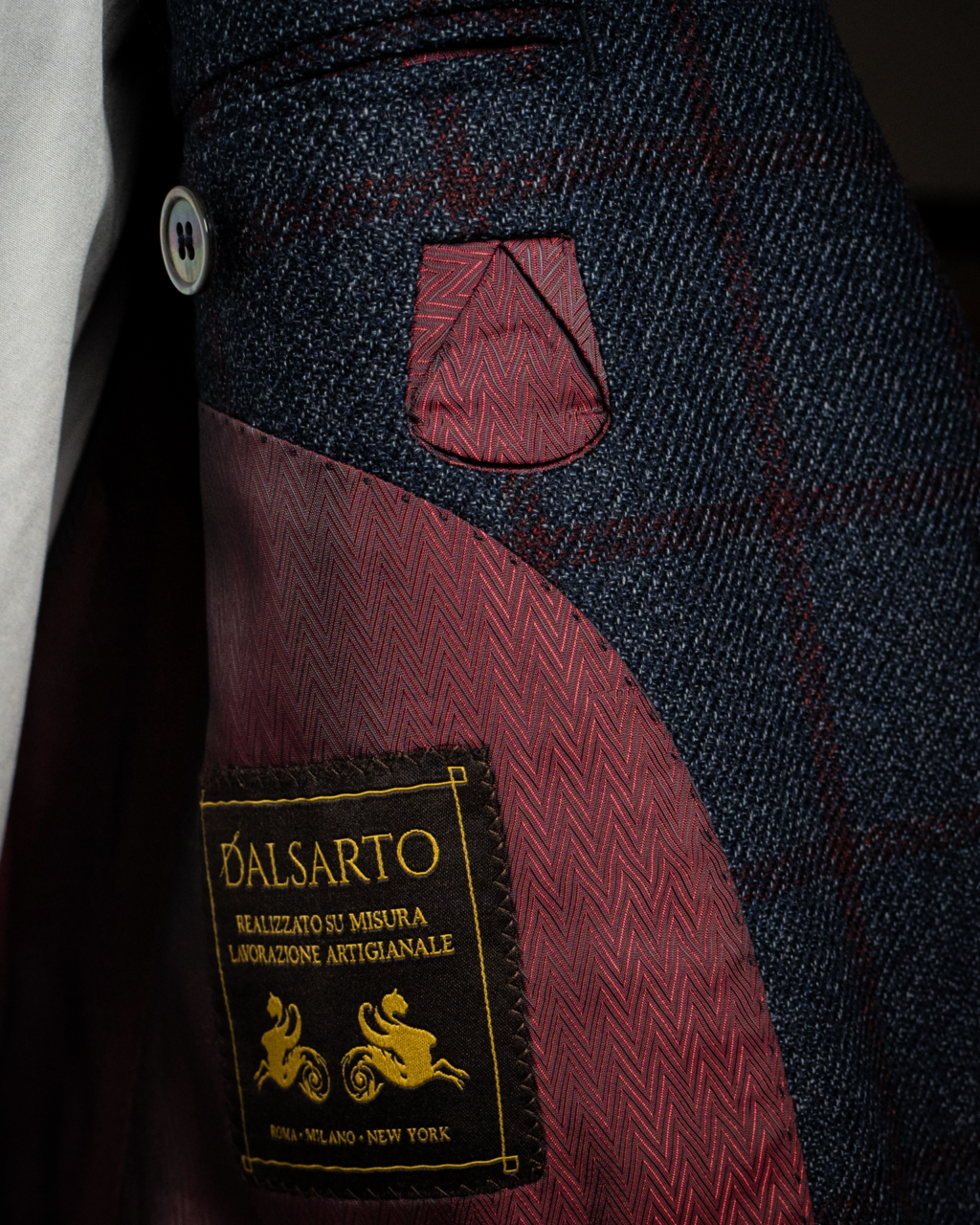 Giotto Sportive Blue Checked Jacket