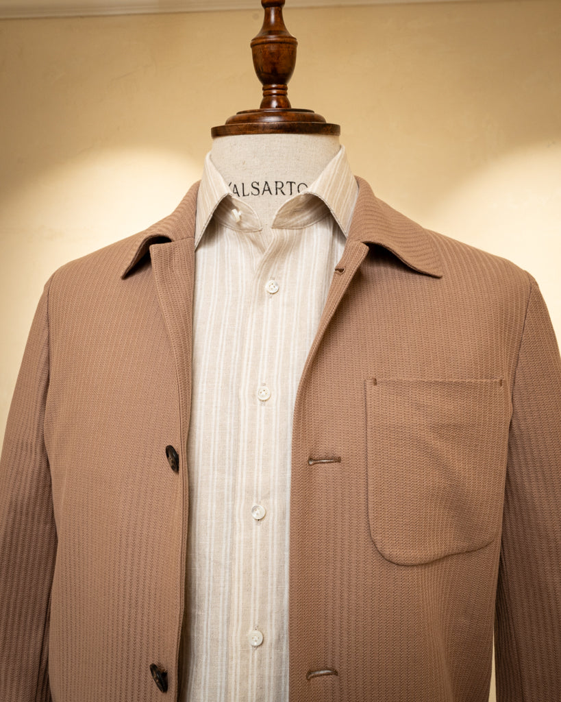 Giacca Casual Khaki a Costine
