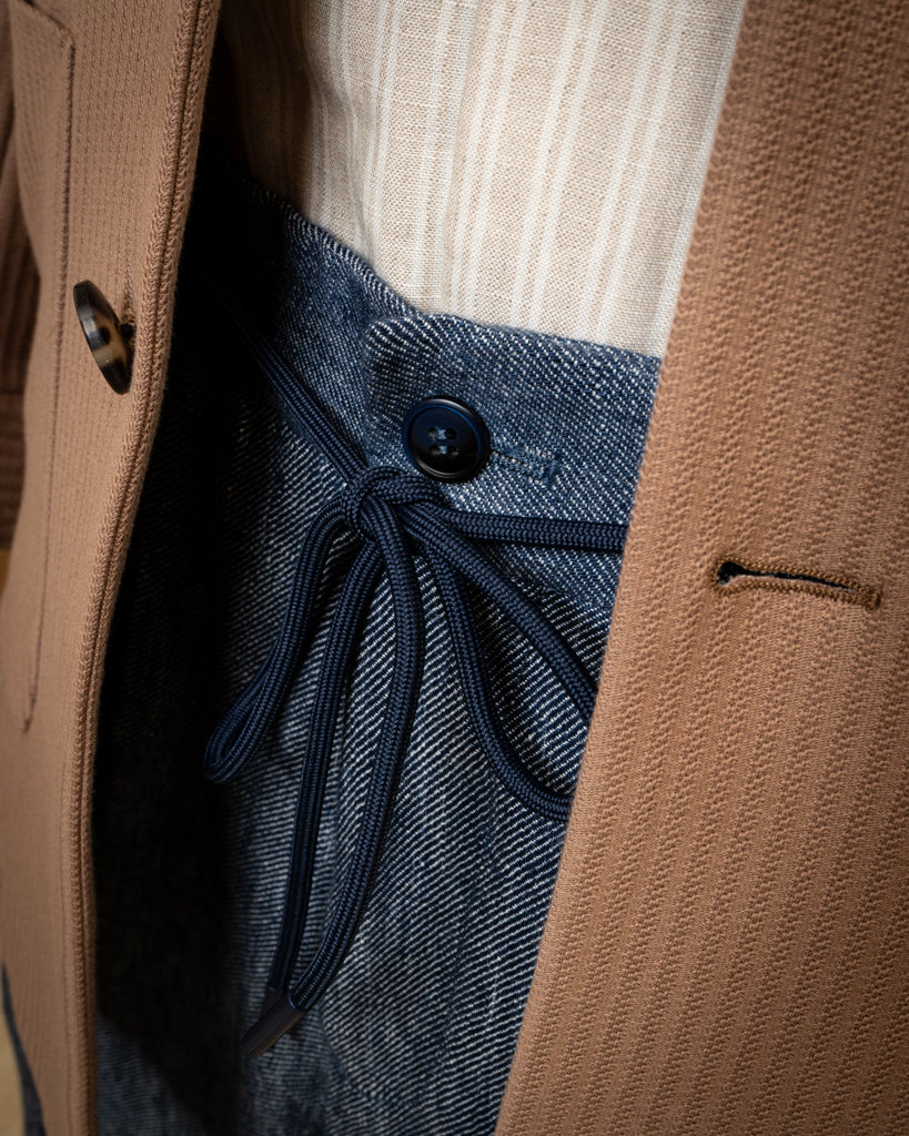 Giacca Casual Khaki a Costine