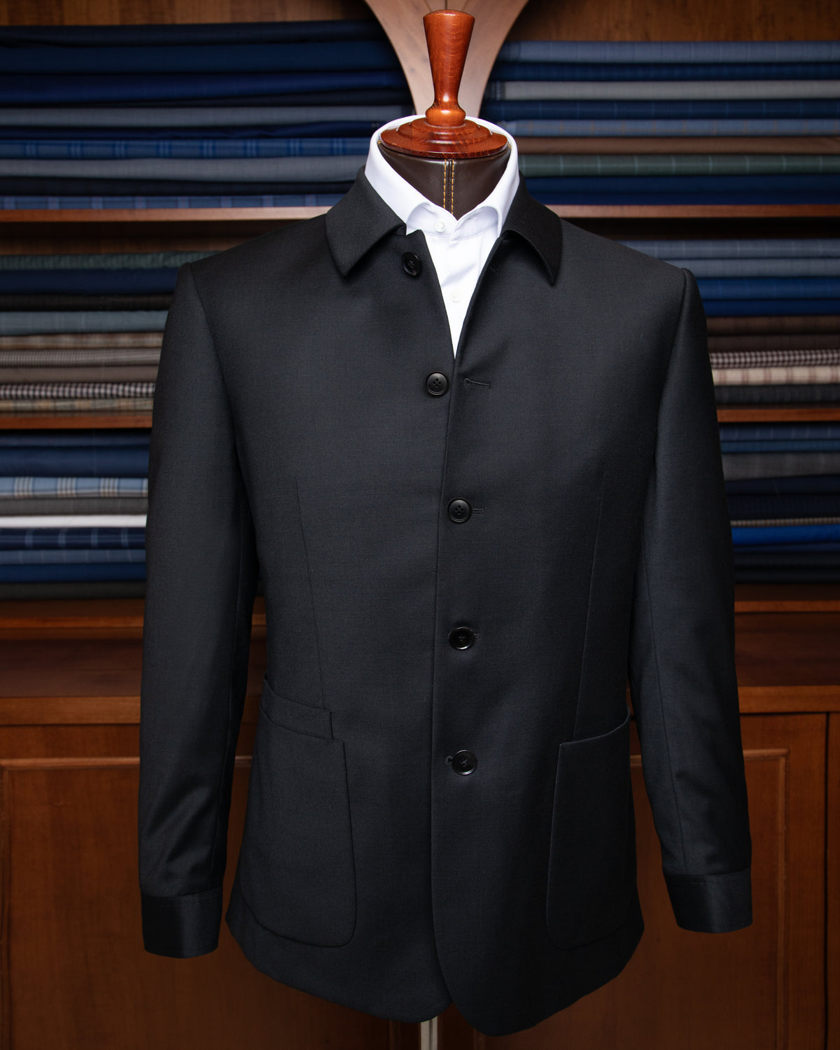 Giacca Casual Nera Sfoderata