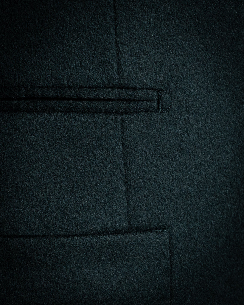 Giacca Casual Verde Smeraldo con Alcantara