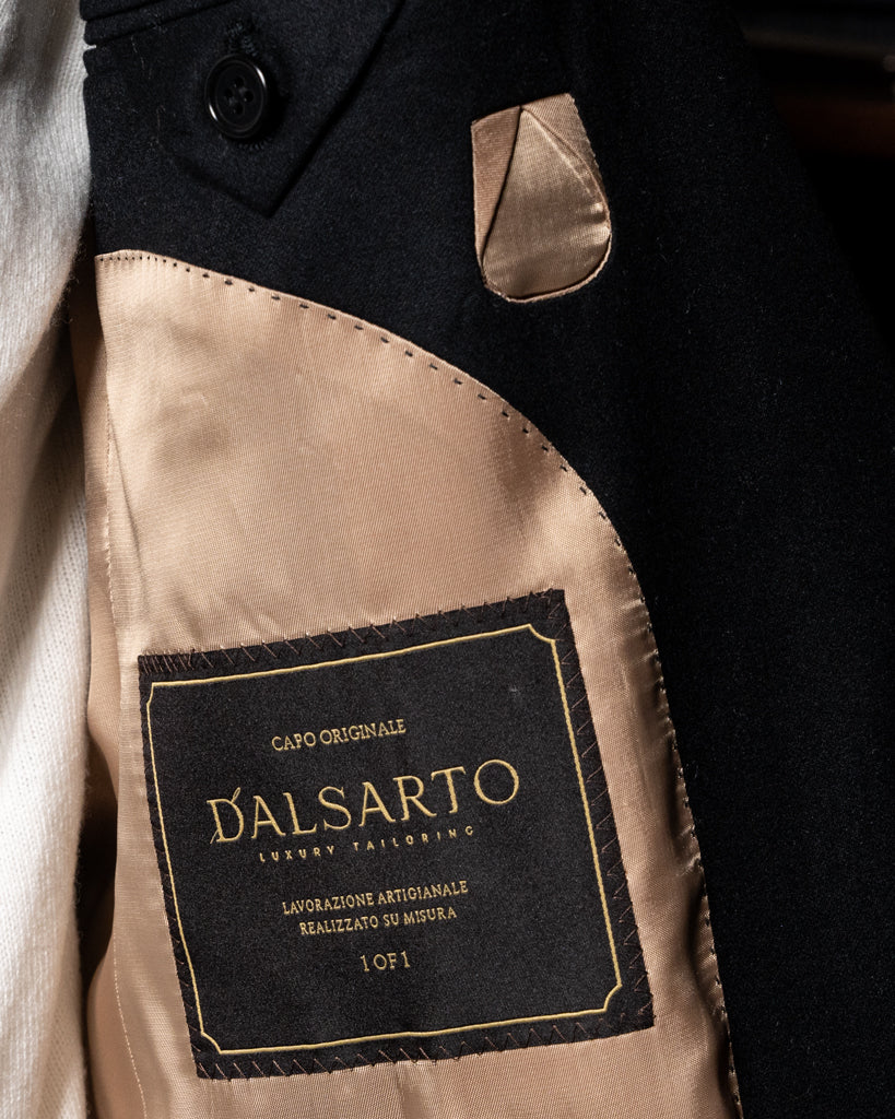 Donatello Dark Blue Wool, Cashmere and Silk Jacket