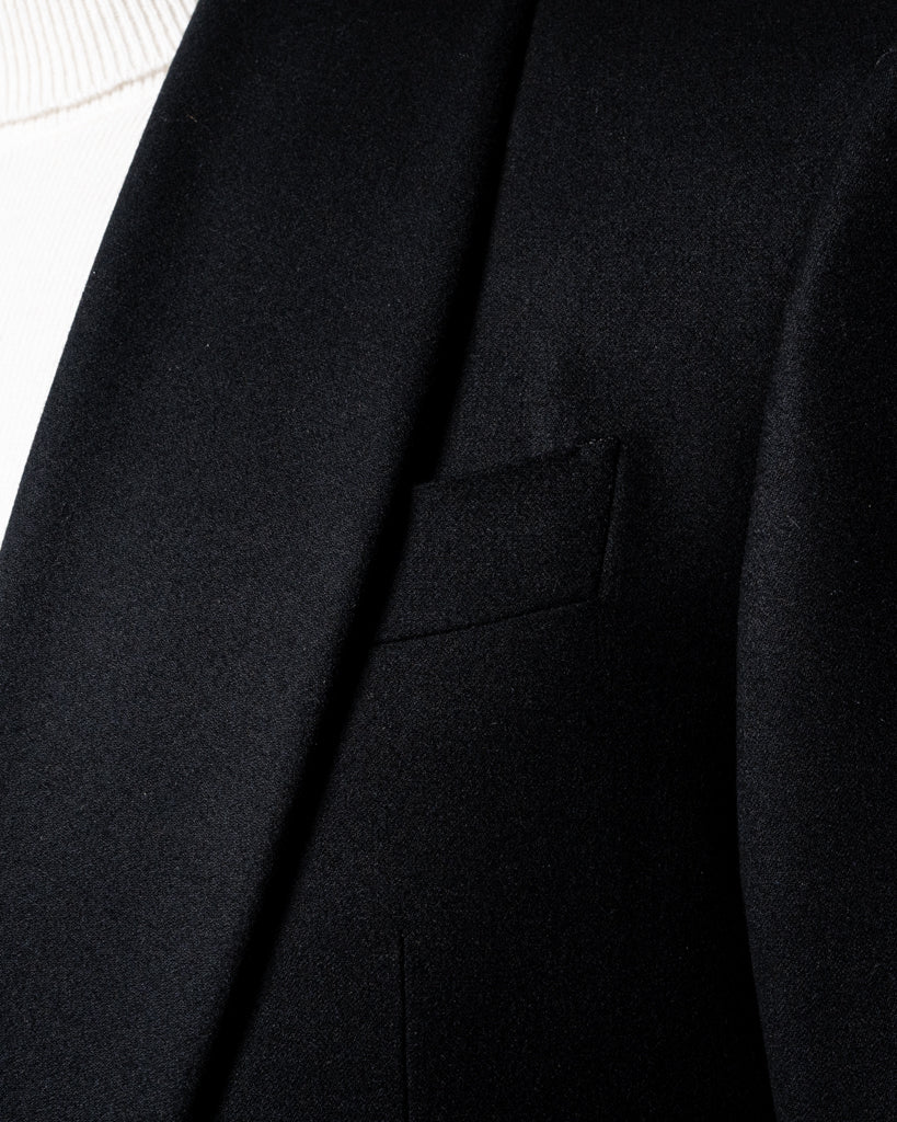 Donatello Dark Blue Wool, Cashmere and Silk Jacket