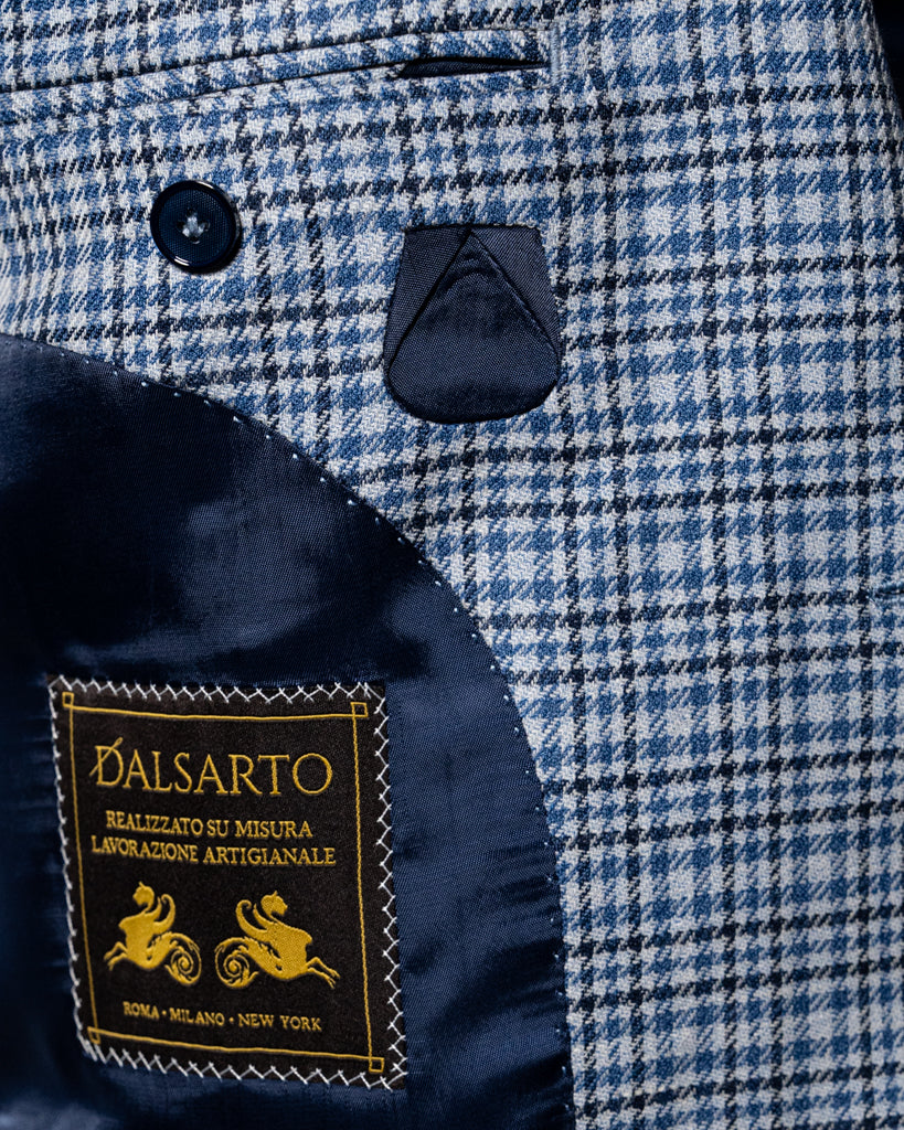Giacca Giotto Avio Quadri Blu