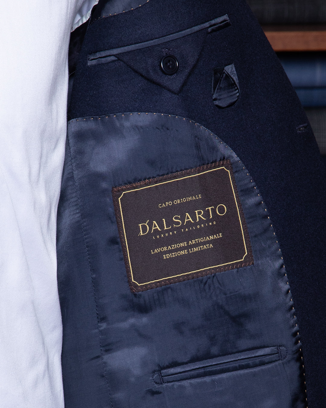 Giacca Giotto Blu Lana,Cashmere e Seta