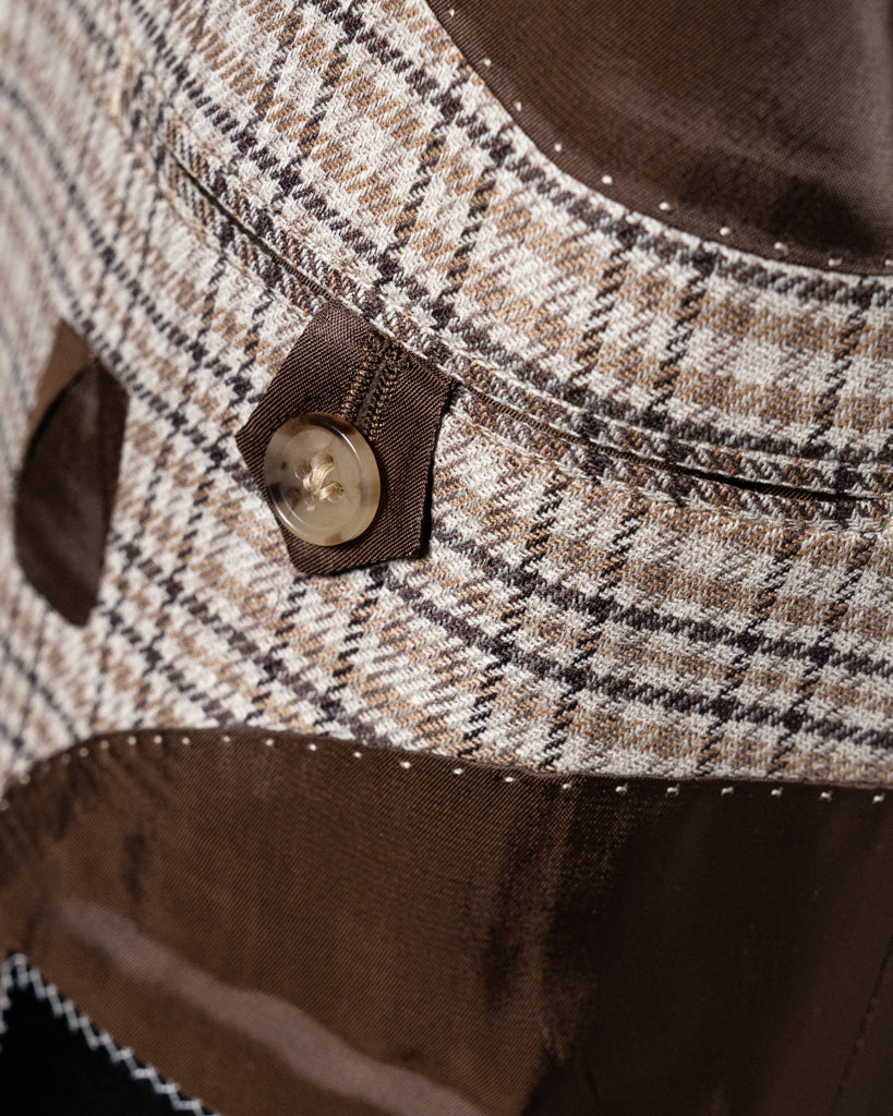 Giotto Houndstooth Jacket in Dark Brown