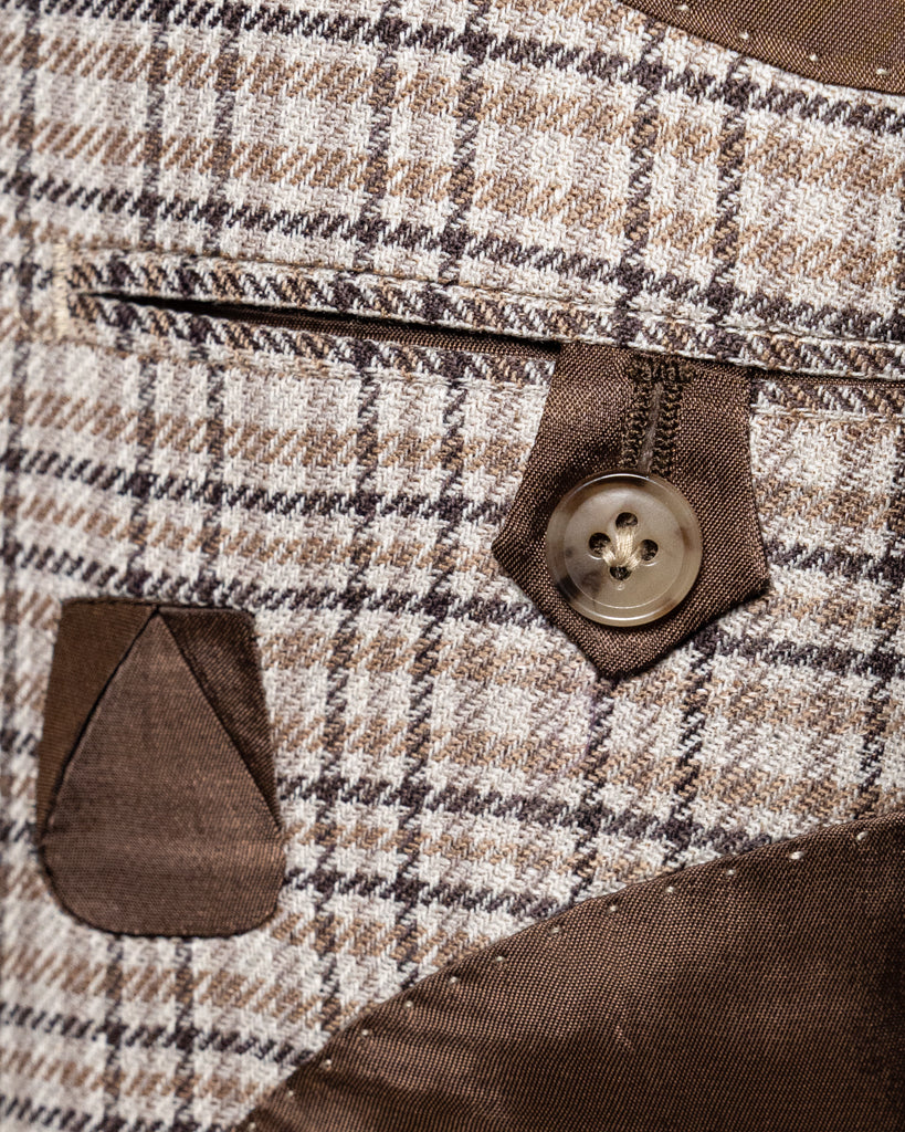 Giotto Houndstooth Jacket in Dark Brown
