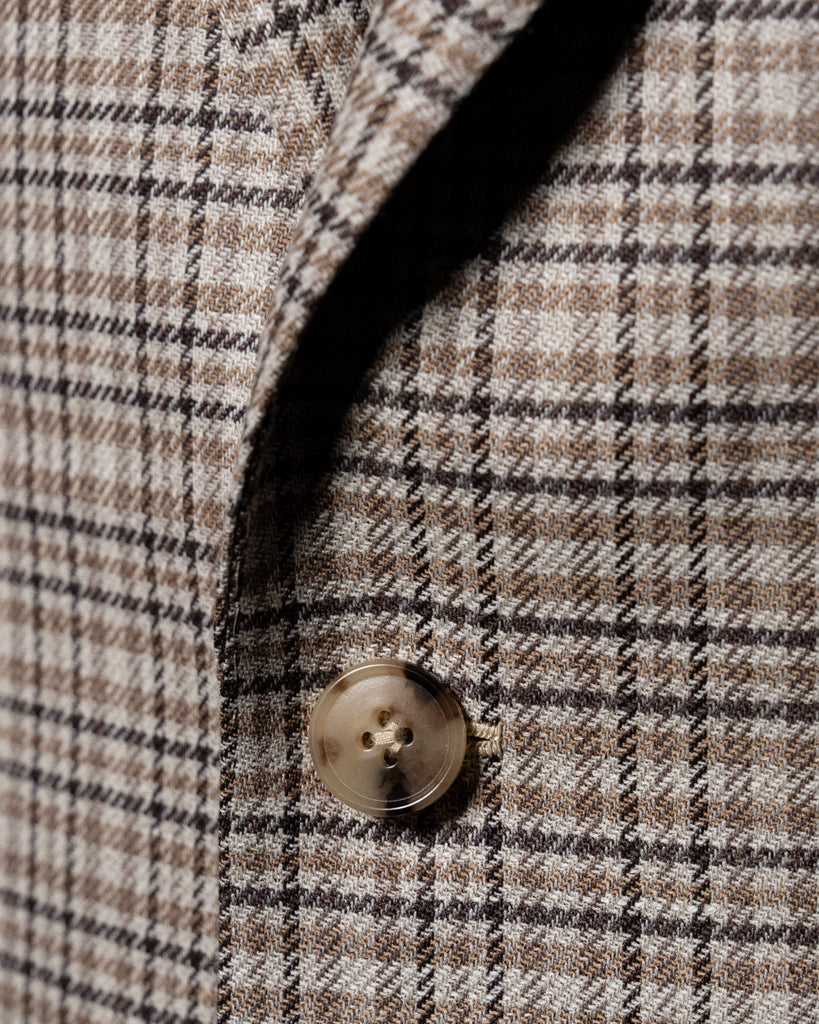Giotto Houndstooth Jacket in Dark Brown