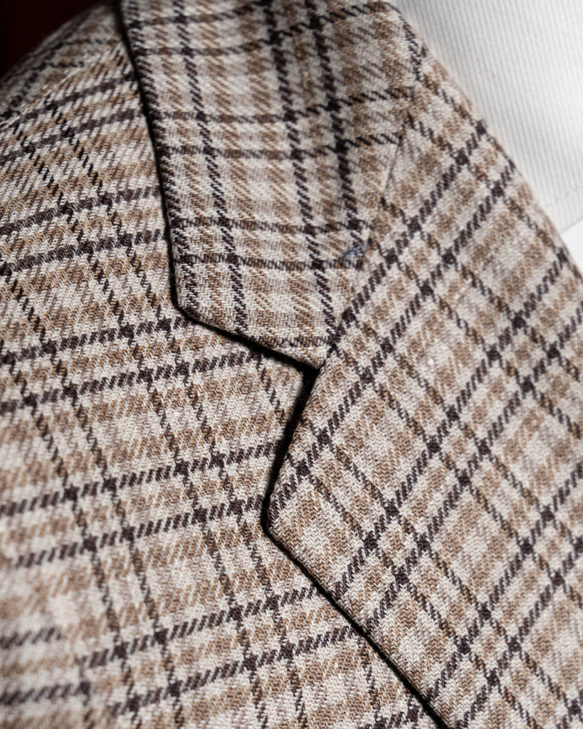 Giotto Houndstooth Jacket in Dark Brown