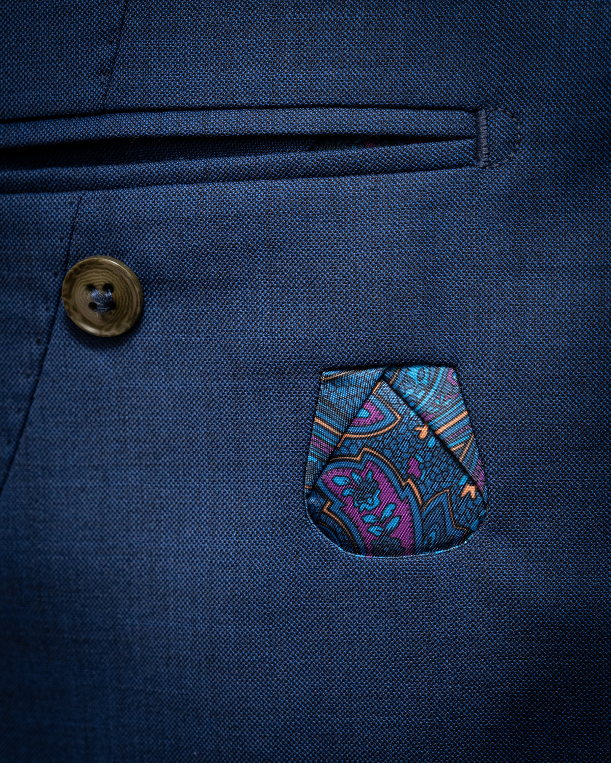 Giacca Giotto Twill Blu Notte Sfoderata