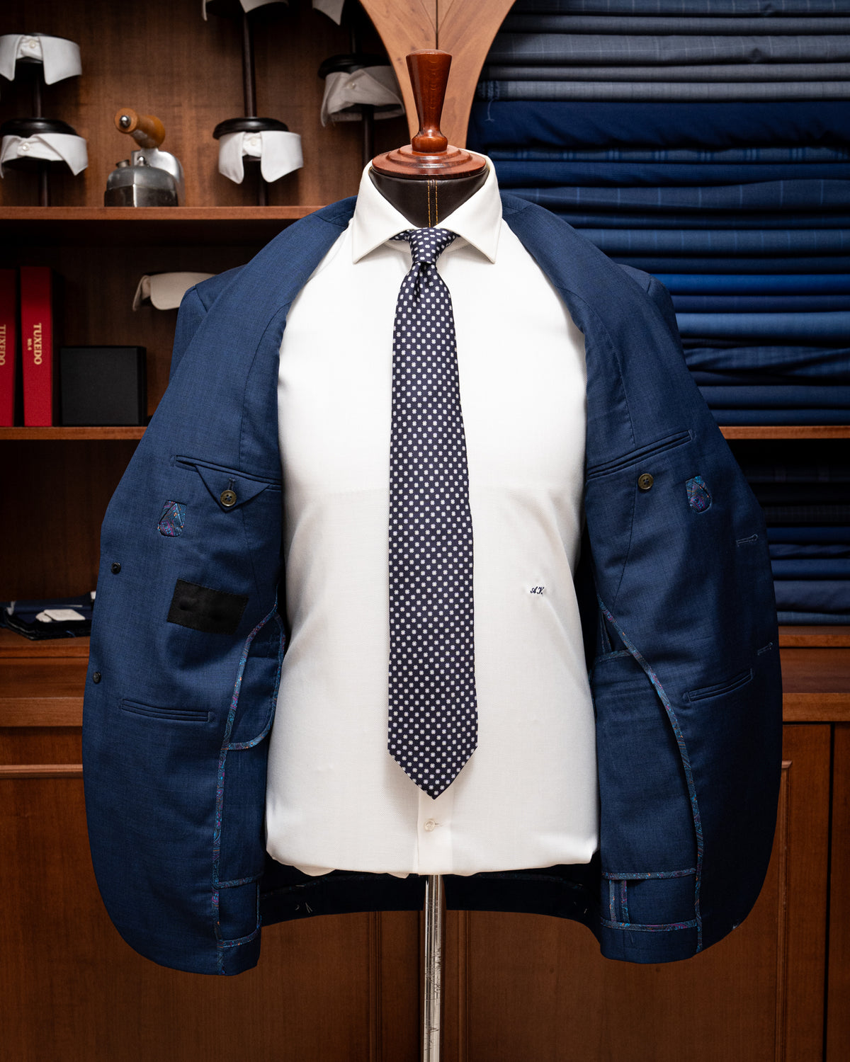 Giacca Giotto Twill Blu Notte Sfoderata