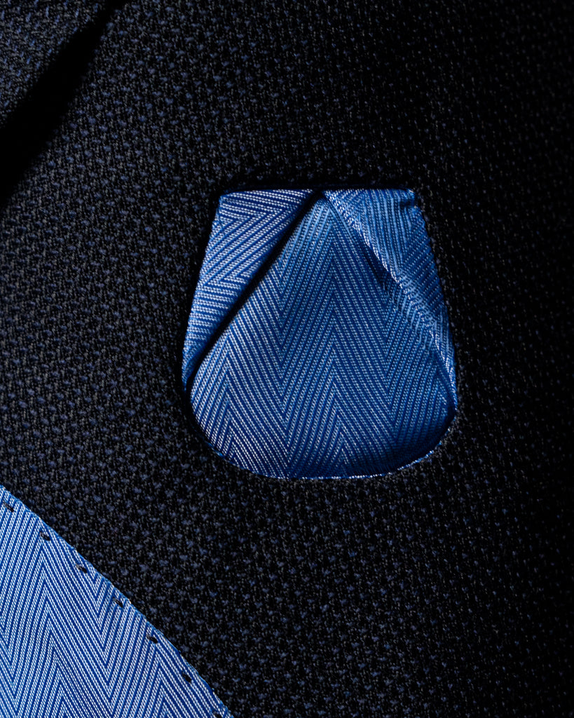 Giacca Perugino Hopsack Blu Dalsarto