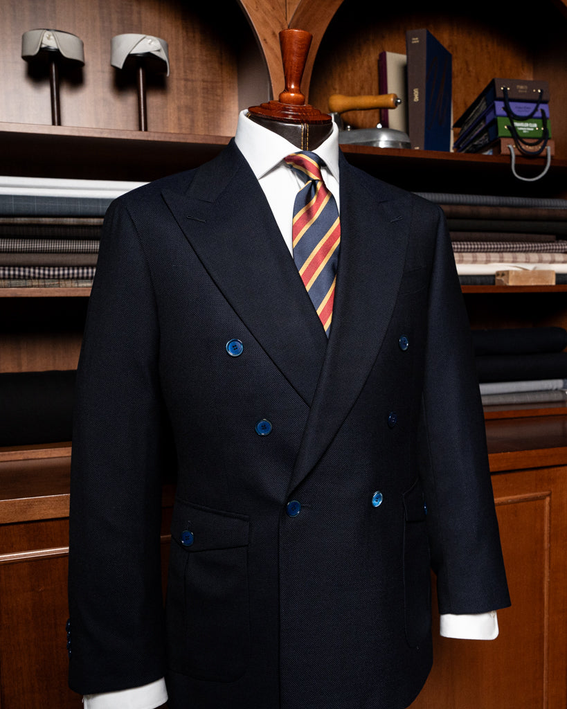 Giacca Perugino Hopsack Blu Dalsarto