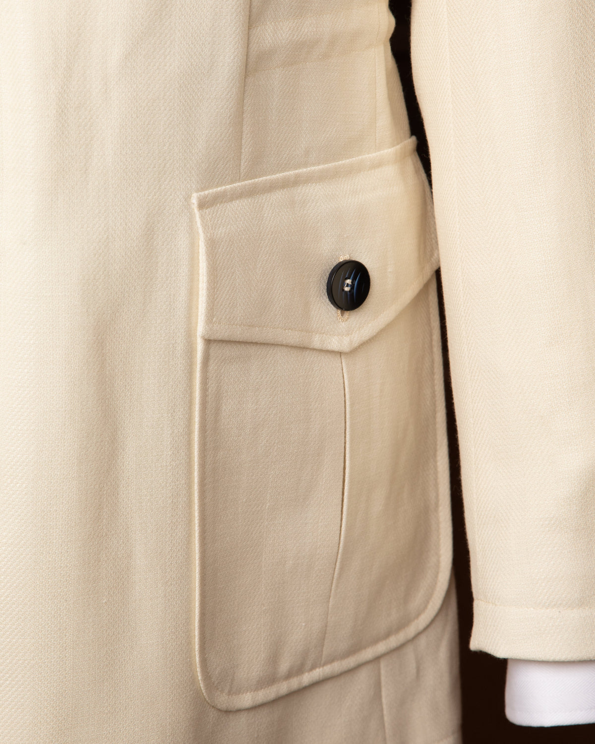 Milk White Sahariana Jacket