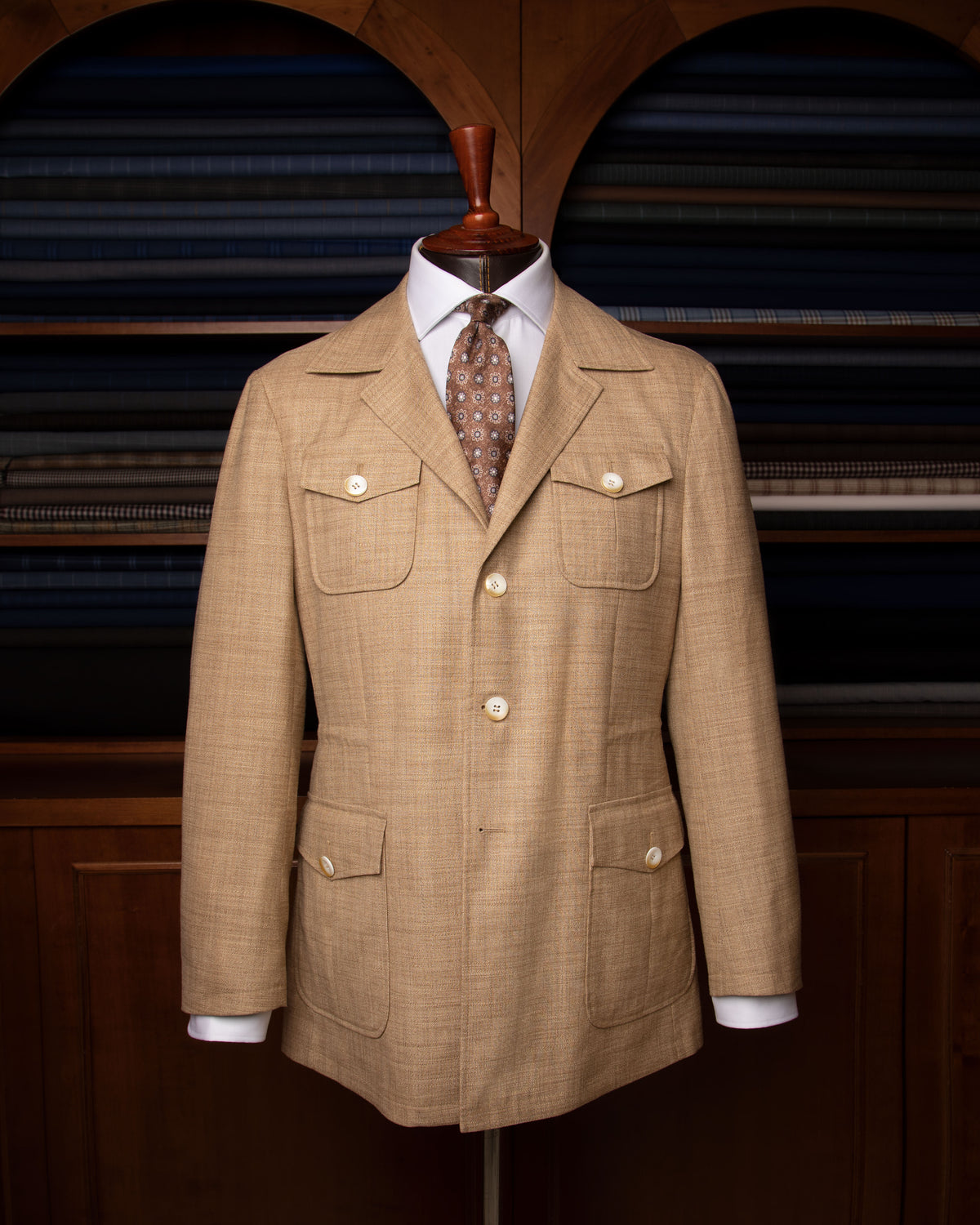 Giacca Sahariana Khaki