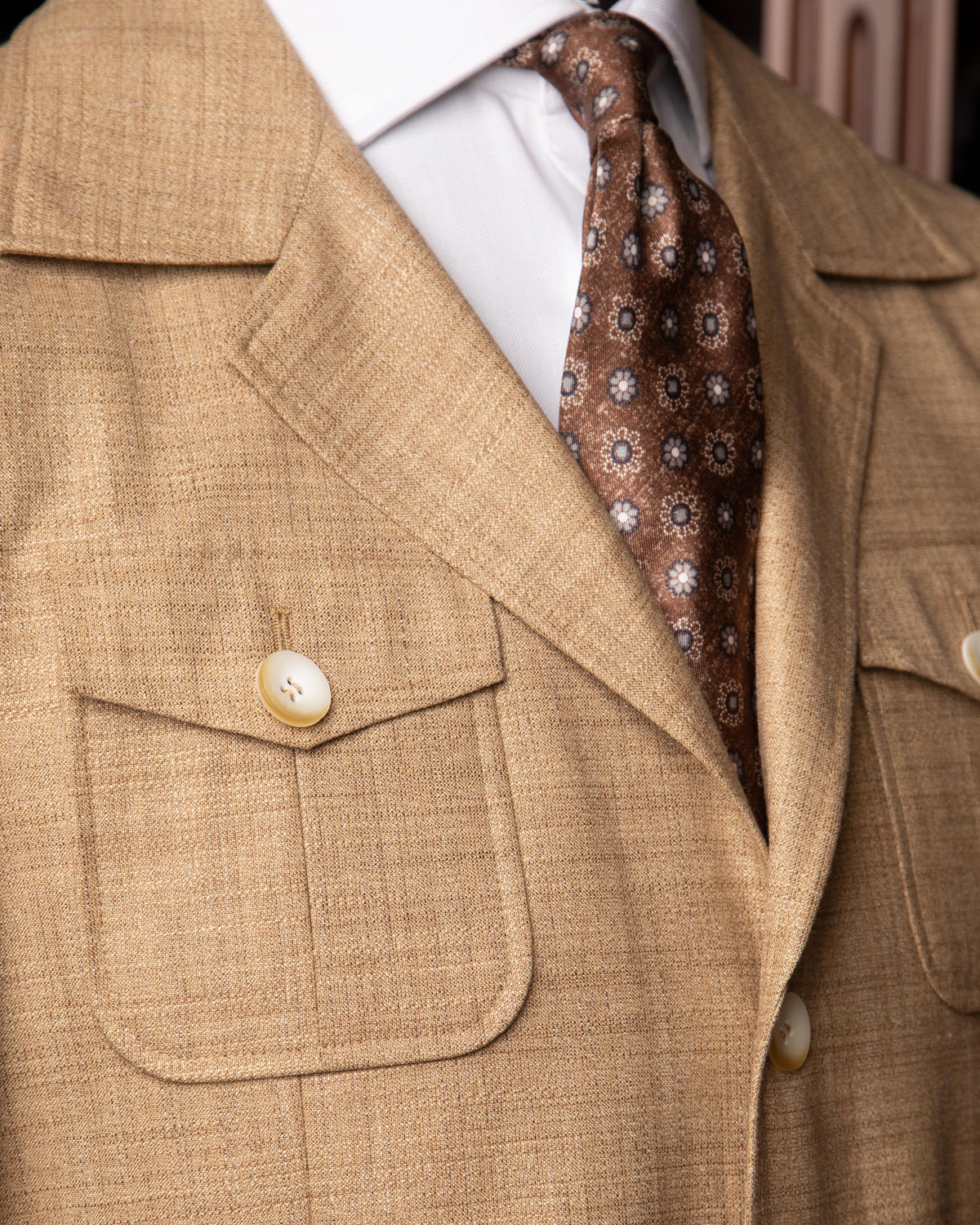 Giacca Sahariana Khaki