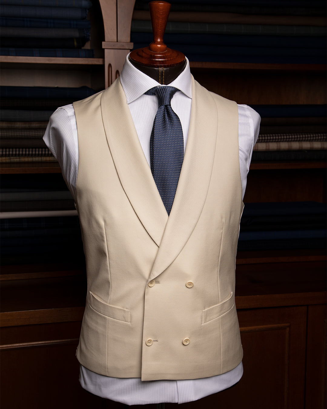 Gilet Beige Biscotto Sciallato