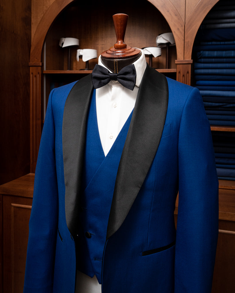 Blue Five Button Vest