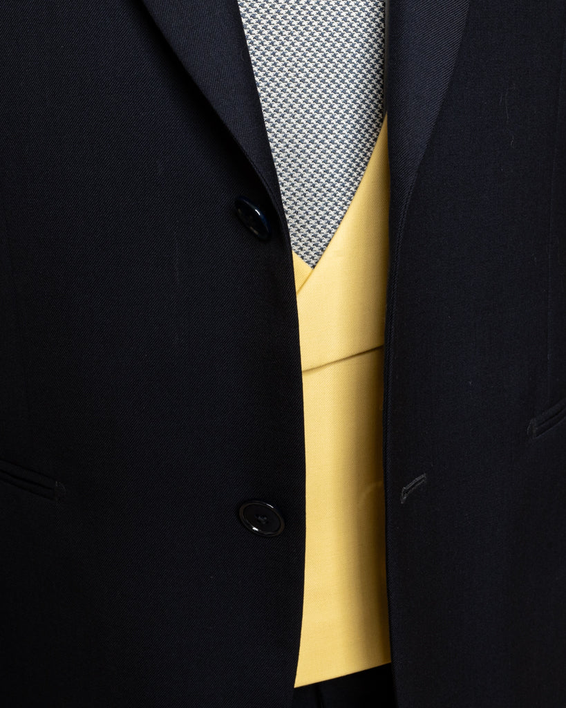 Yellow Double-Breasted Ceremony Vest