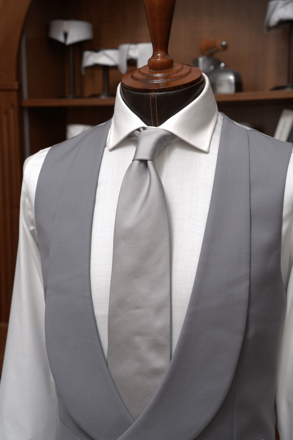 Gilet Grigio Melange Chiaro