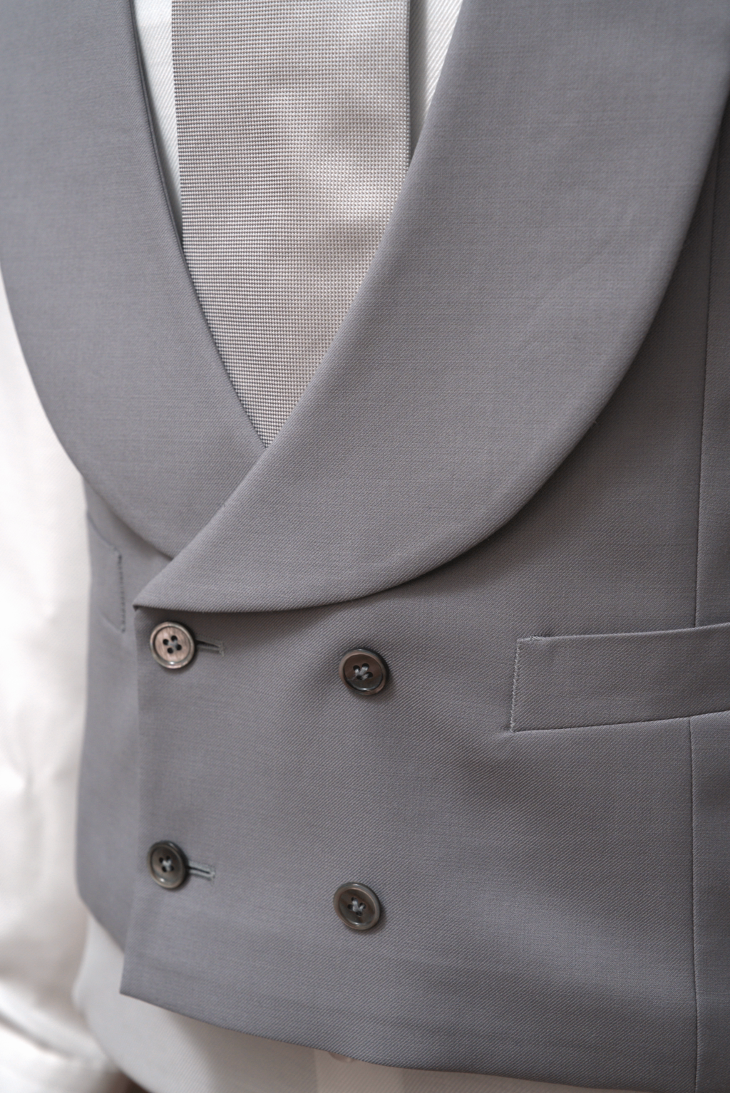 Gilet Grigio Melange Chiaro