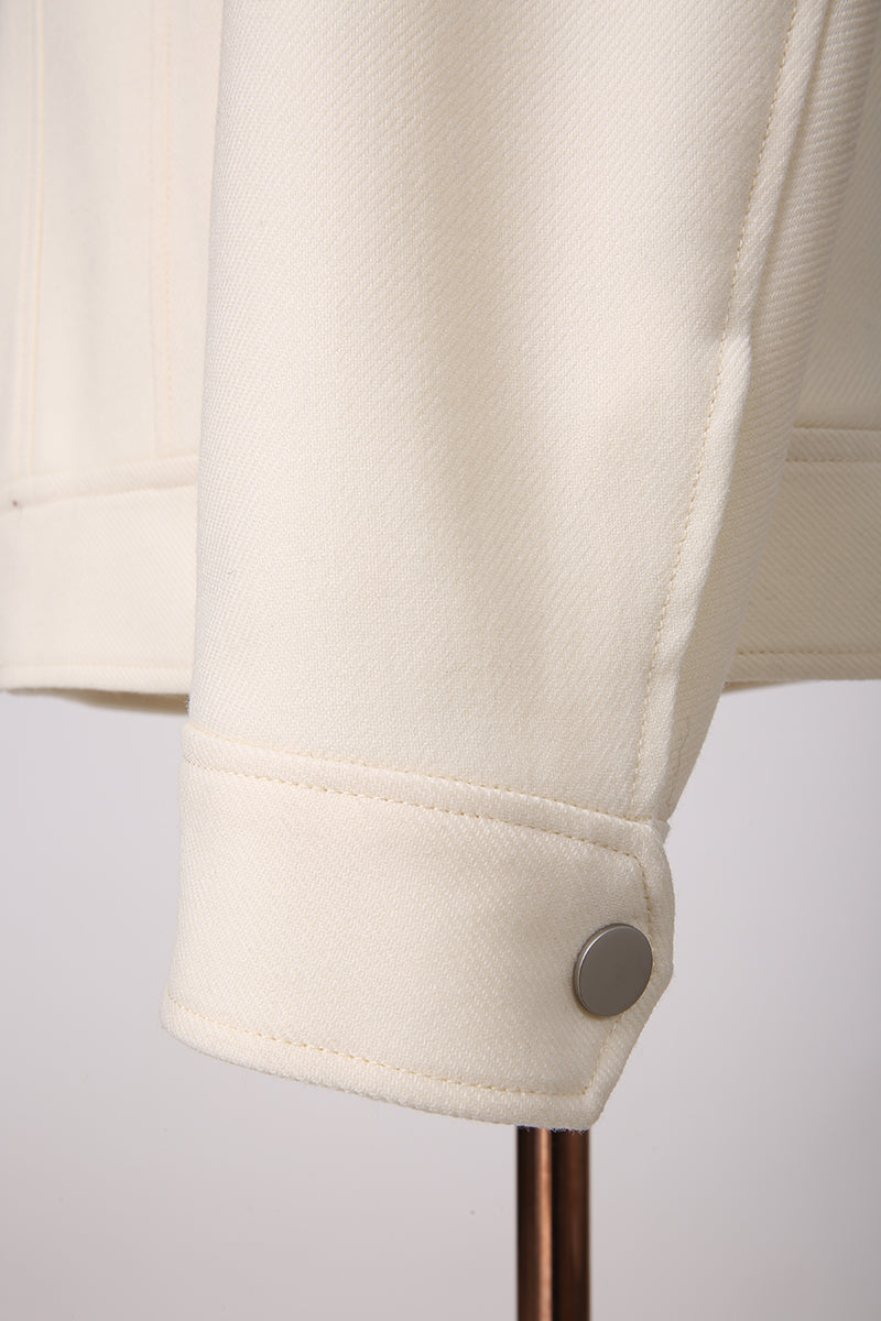 Cream White Sport Overshirt
