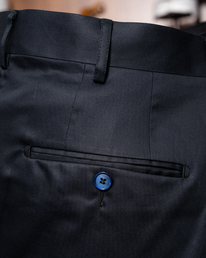 Tiziano Blue Black Trousers