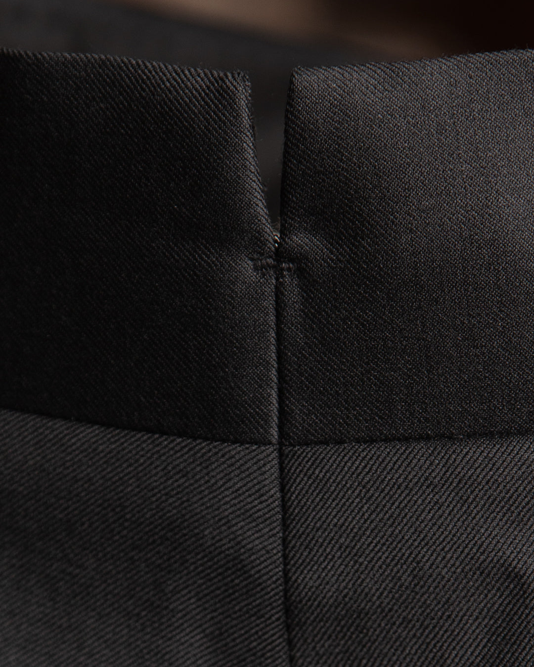Solid Black Tuxedo Trousers
