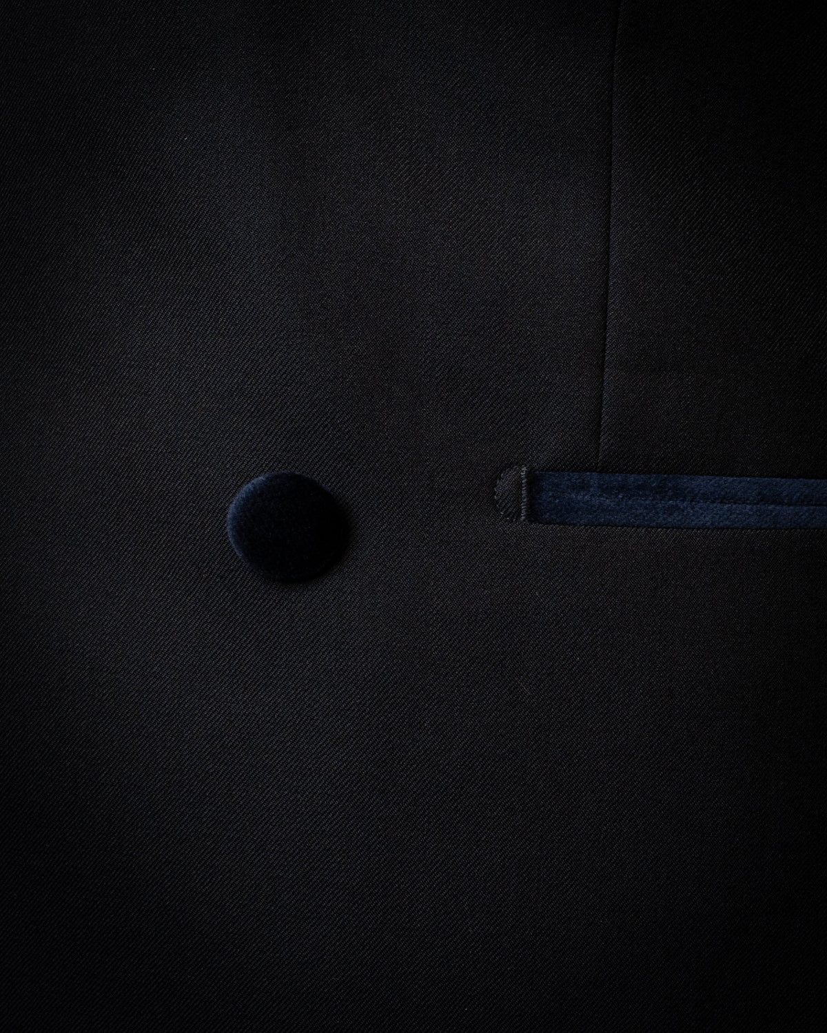 Smoking Blu Ardesia con Velluto Blu