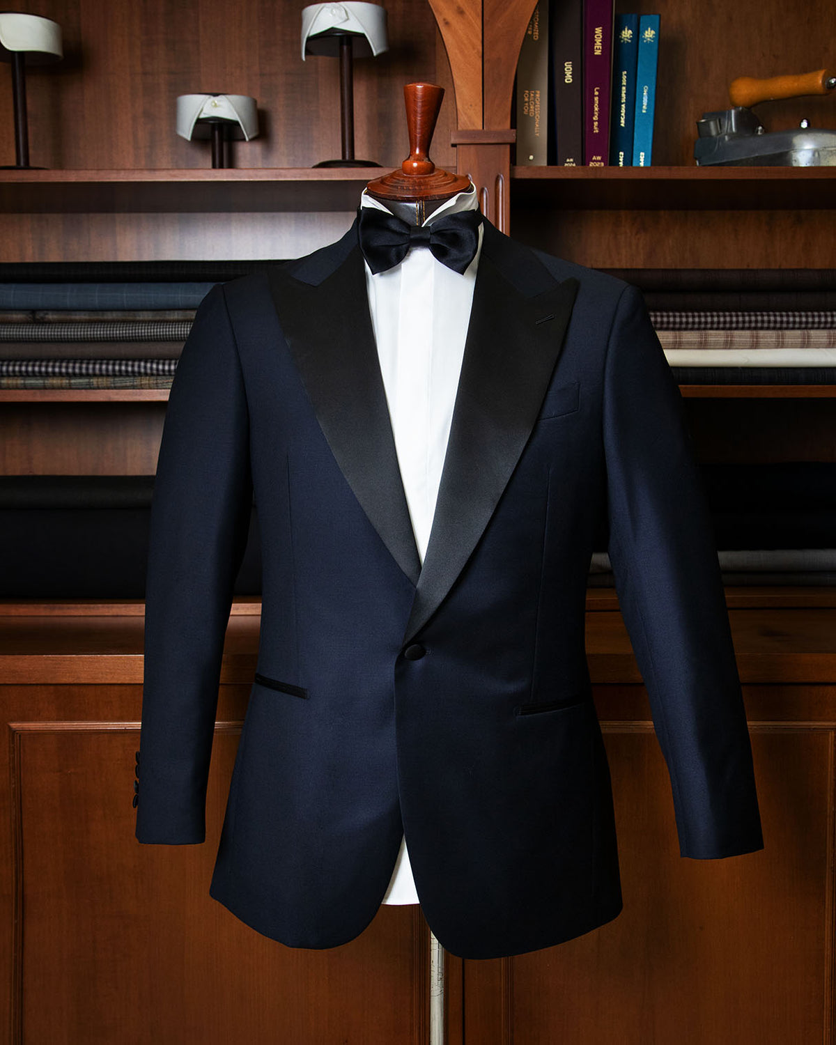 Smoking Blue Black con Raso Nero