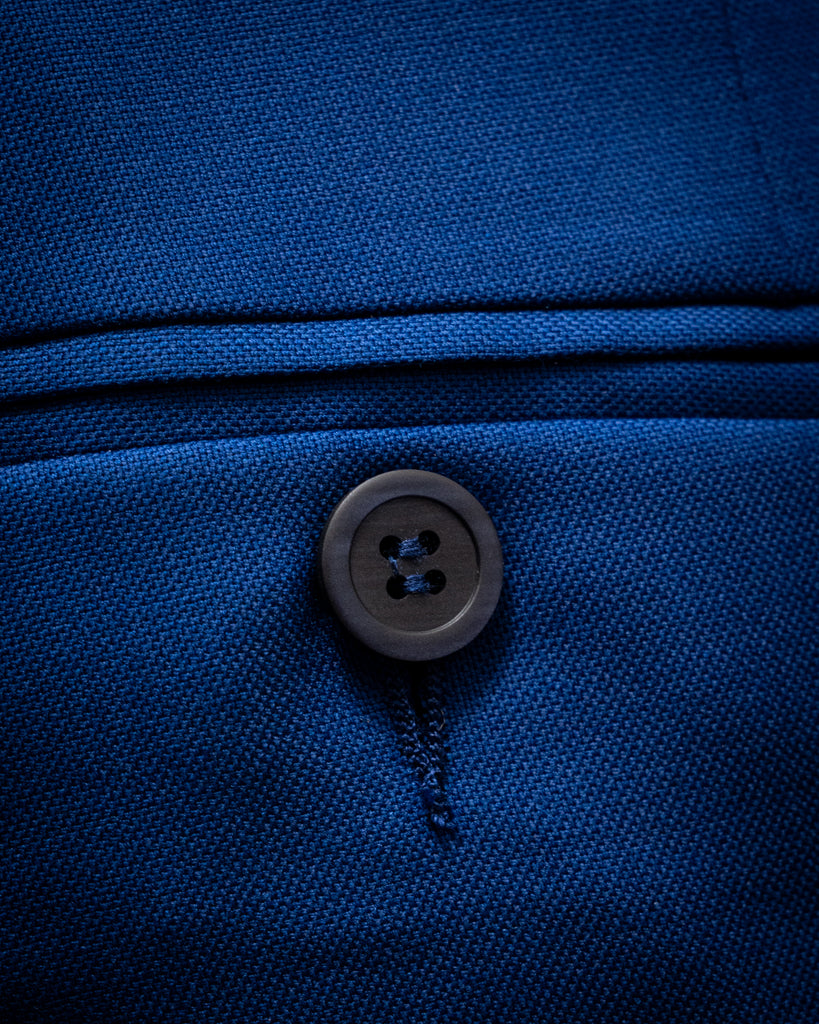 Donatello Tuxedo in Bright Blue with Black Satin