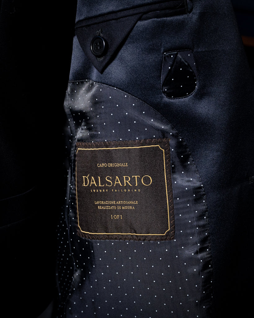 Smoking Michelangelo Blu Petrolio Scuro con Gilet