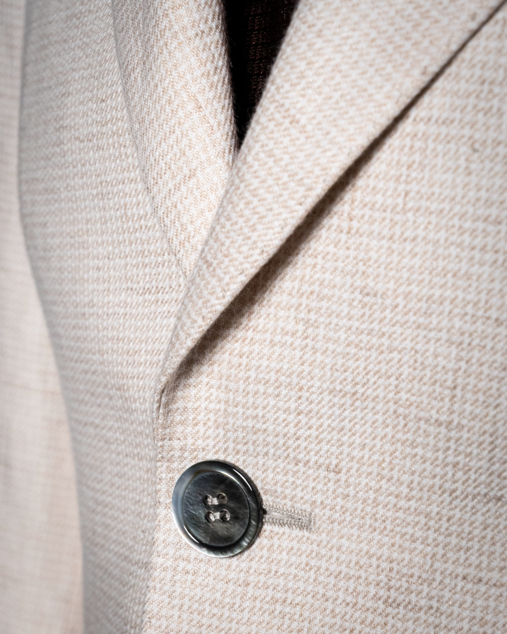 Giotto Houndstooth Cream Suit